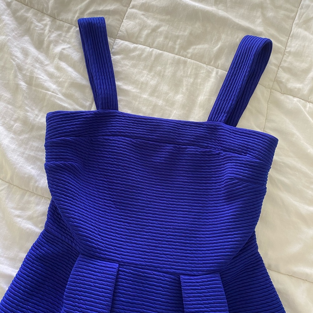Cobalt blue top shop mini dress